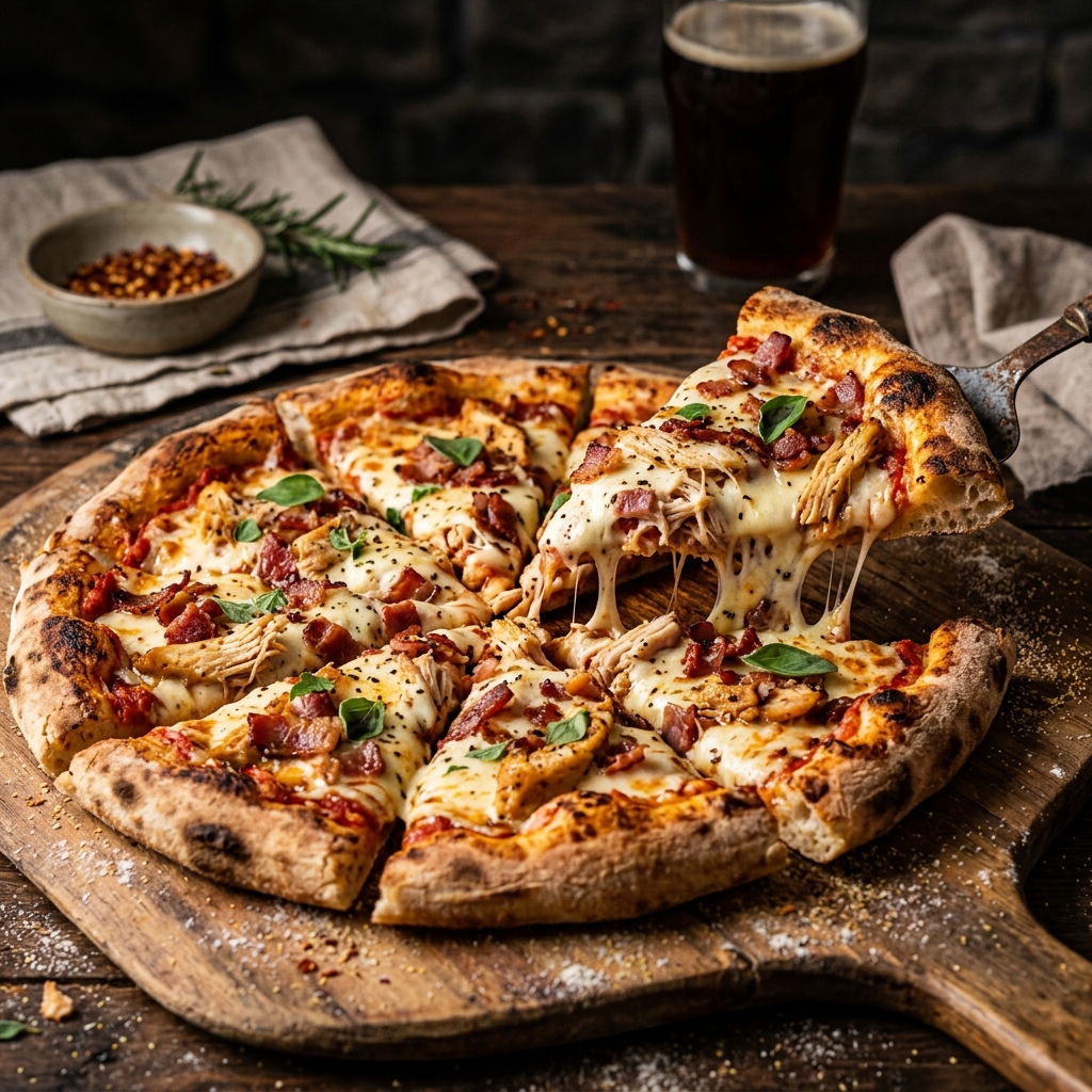 Pizza Frango com Bacon